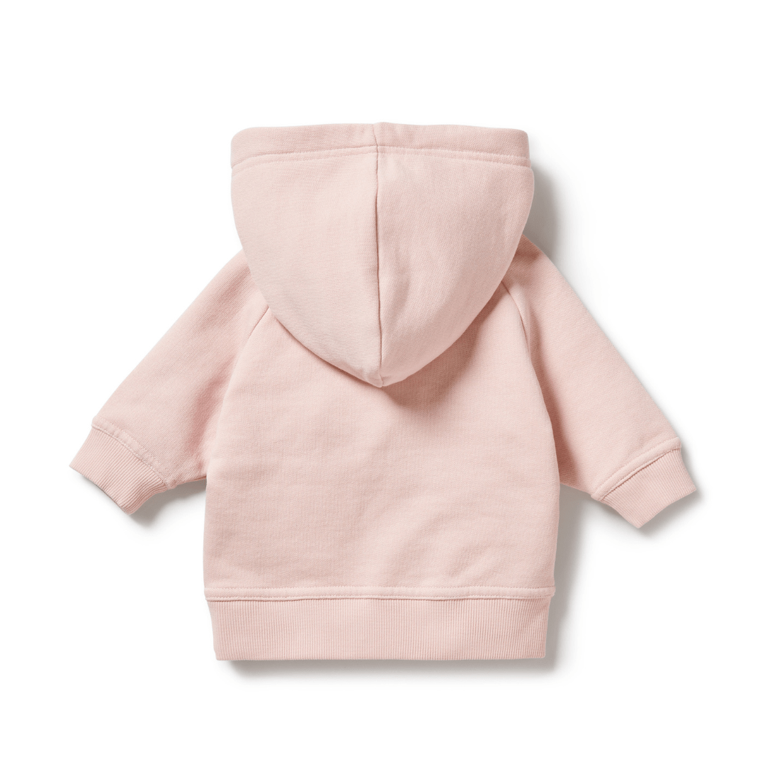 Back-Of-Wilson-And-Frenchy-Organic-Terry-Hooded-Sweat-Top-Rose-Naked-Baby-Eco-Boutique