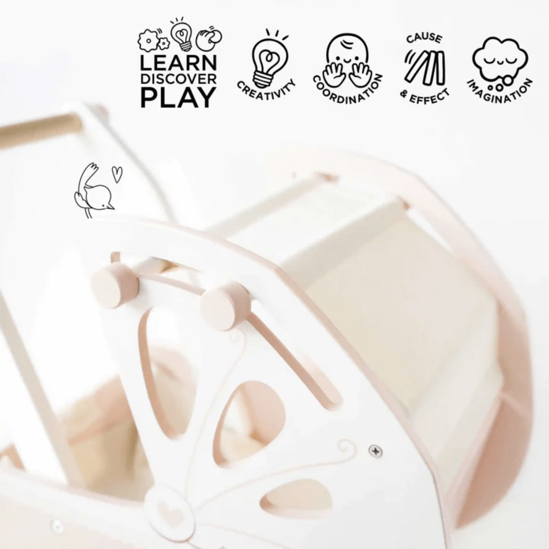 Learn and play with the Le Toy Van Sweet Dreams Doll Pram.