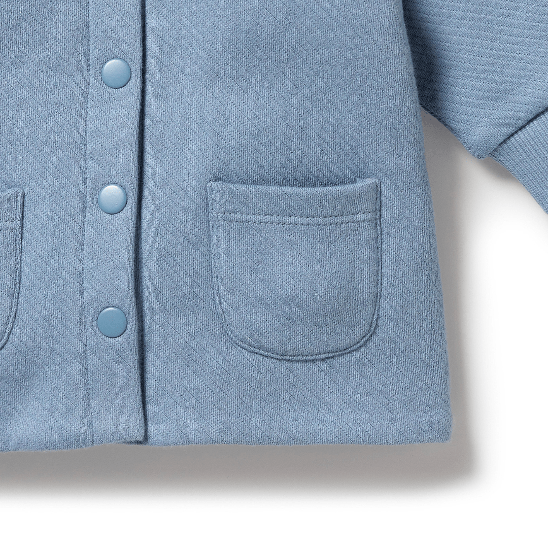 Close-Up-Of-Pocket-On-Wilson-And-Frenchy-Organic-Quilted-Jacket-Storm-Blue-Naked-Baby-Eco-Boutique