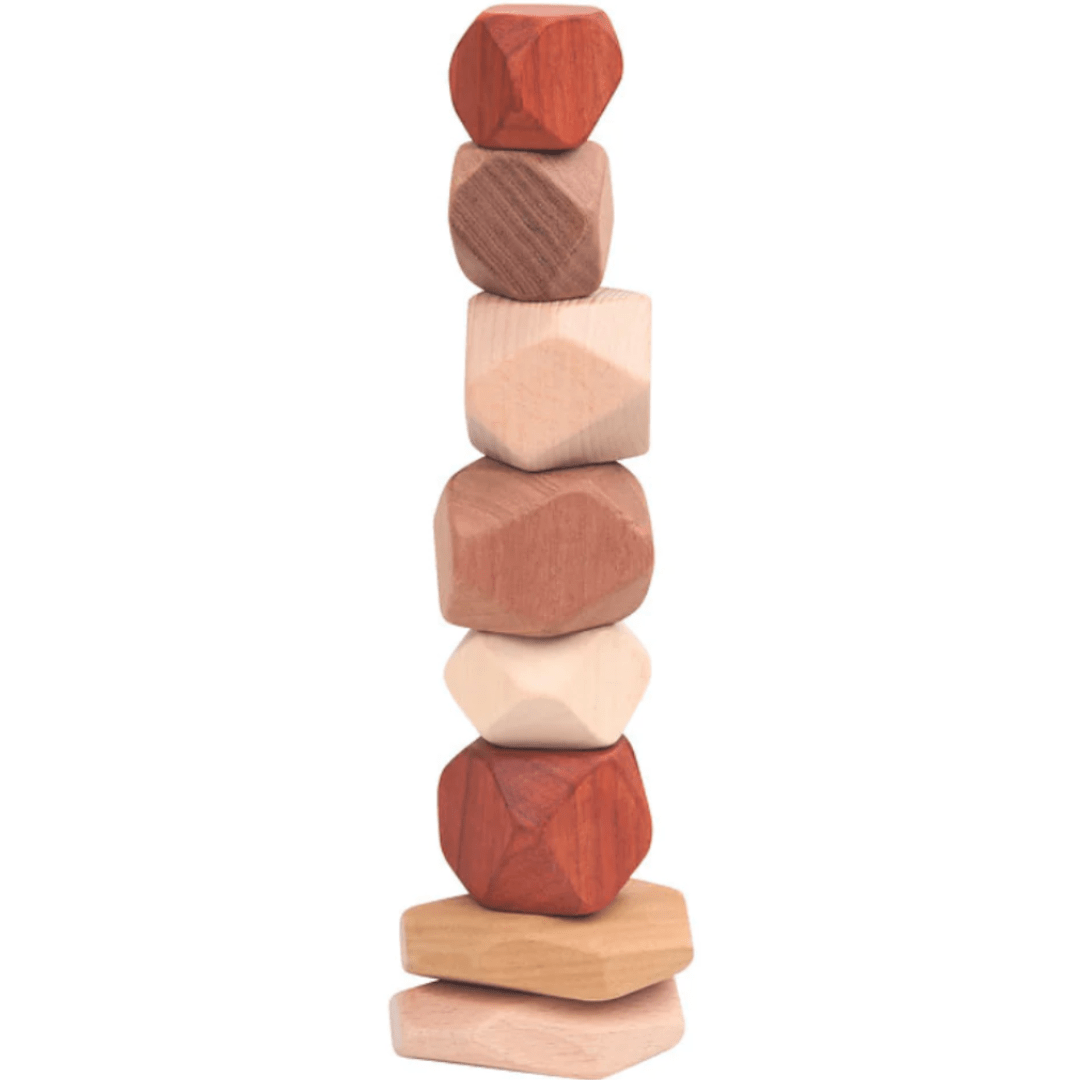 Discoveroo Wooden Stacking Stones - Naked Baby Eco Boutique