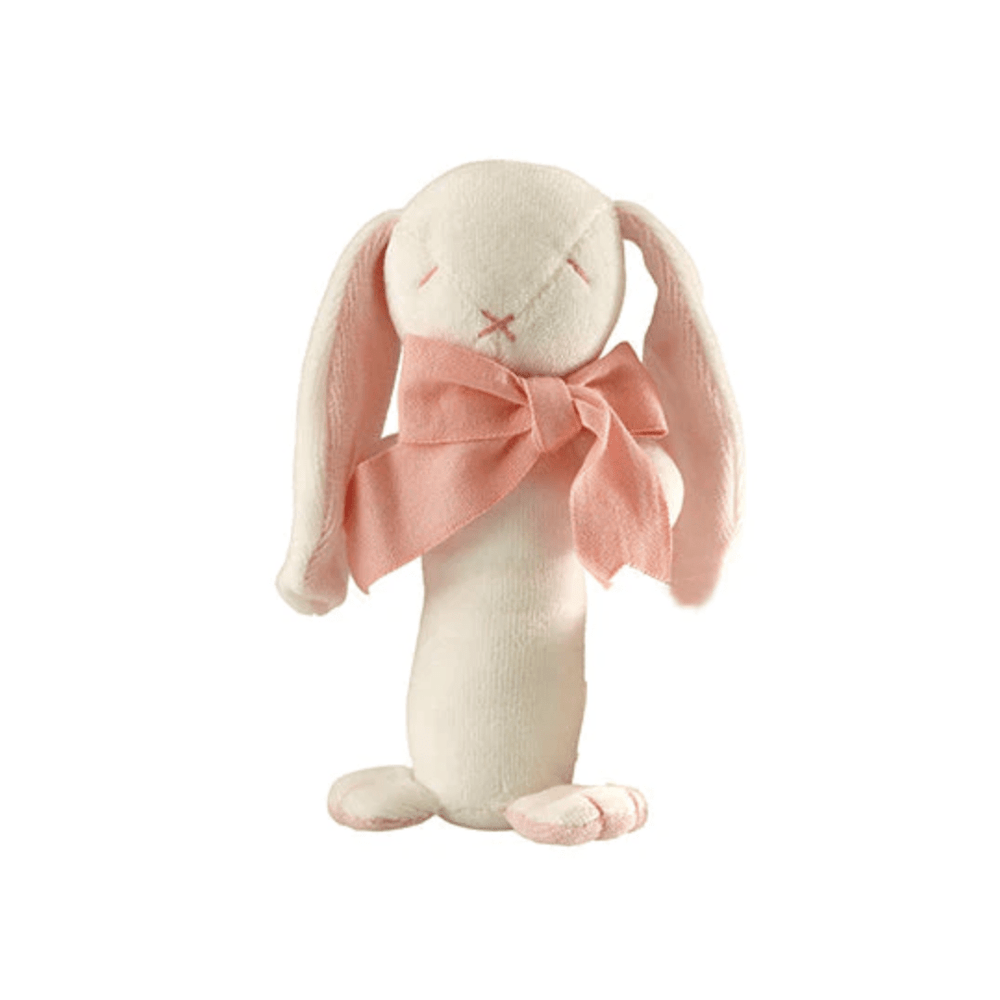Pink Maud n Lil Organic Bunny Toy Rattle (Multiple Variants) - Naked Baby Eco Boutique