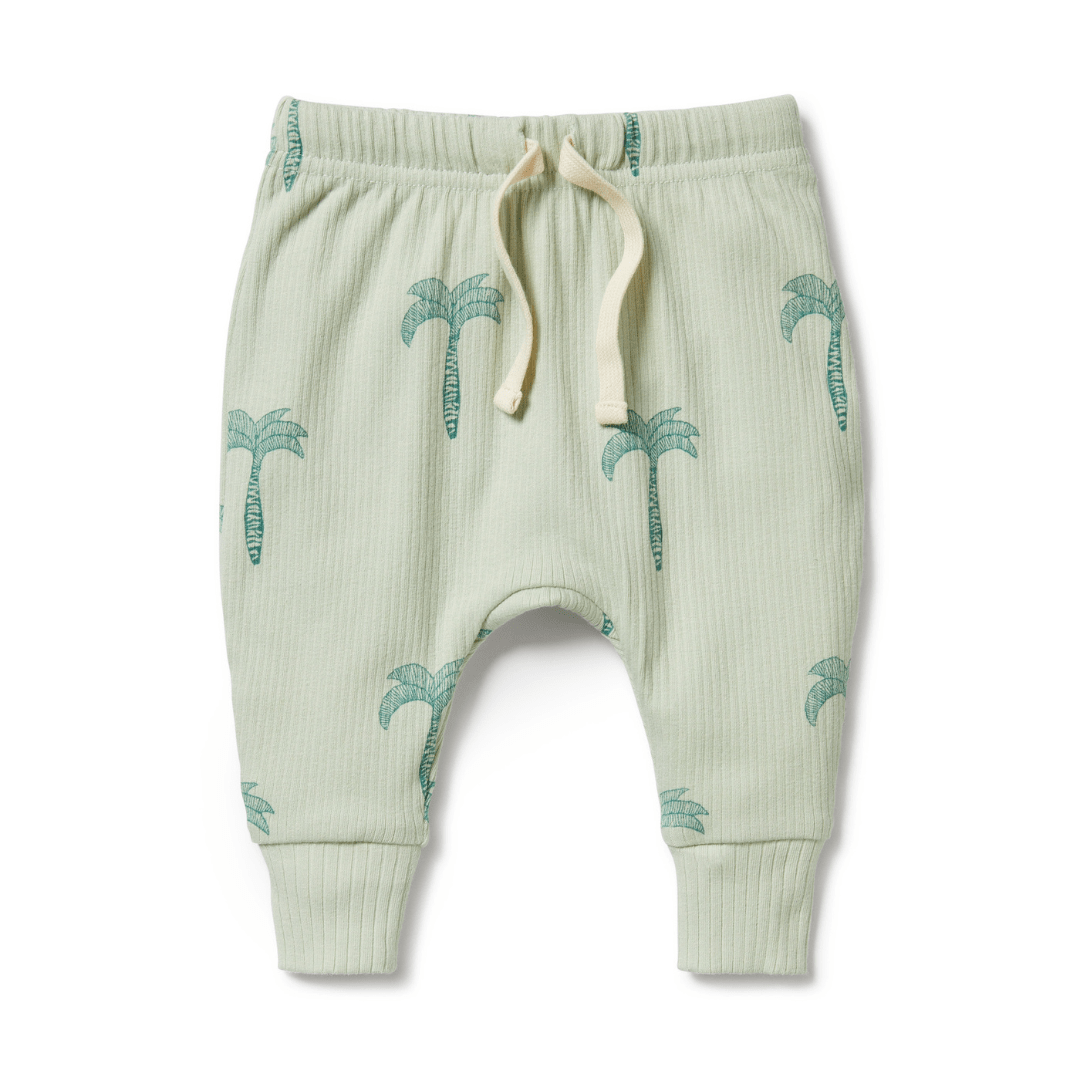 Wilson & Frenchy Organic Rib Palm Tree Pants with palm trees from Wilson & Frenchy.