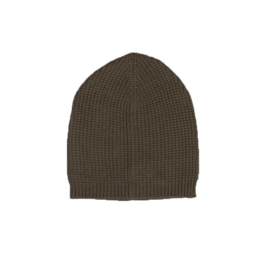 An Anarkid Organic Cotton Knitted Beanie (Multiple Variants) on a white background, final sale.