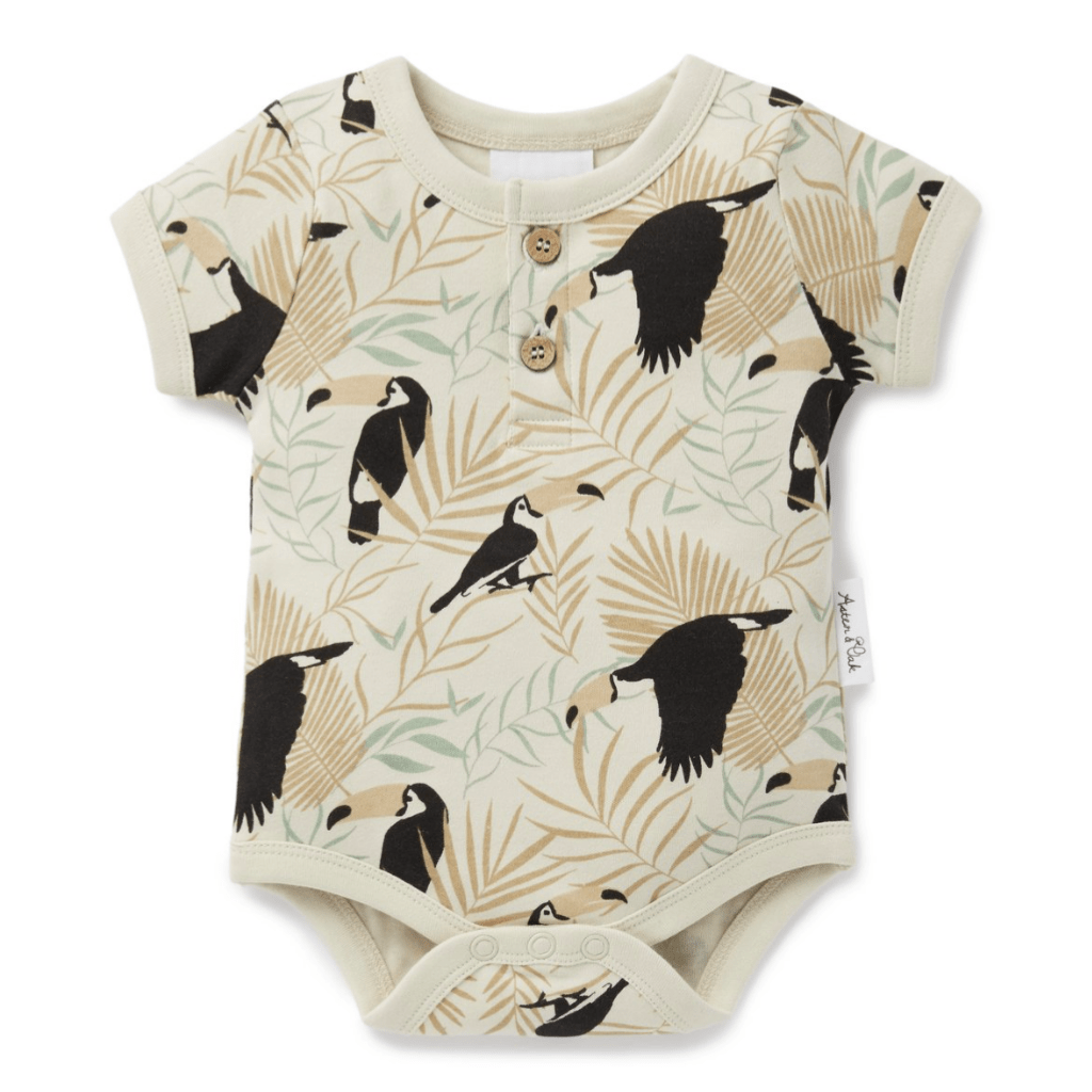 Aster-and-Oak-Organic-Toucan-Henley-Onesie-Naked-Baby-Eco-Boutique