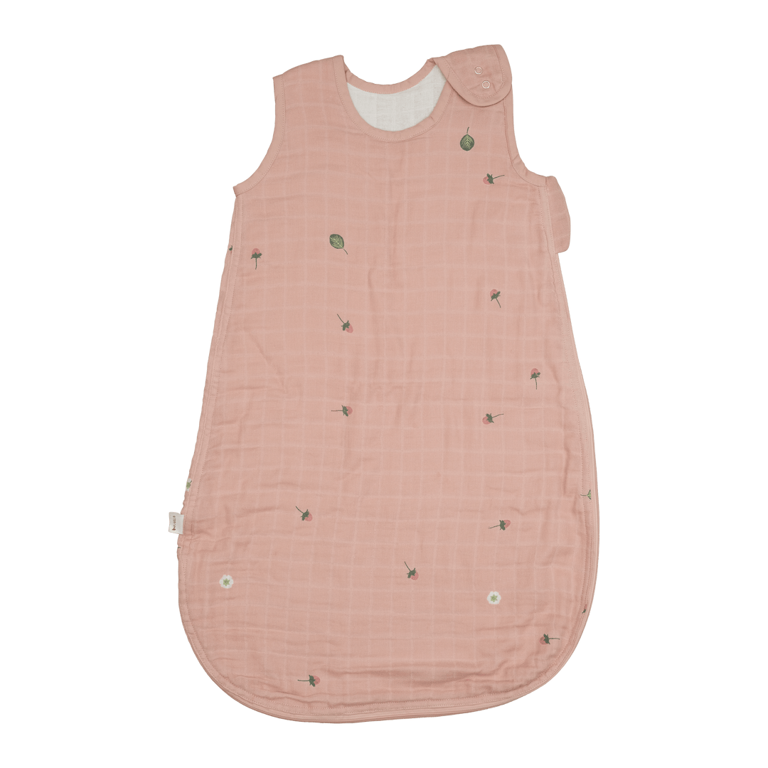 Strawberry / 0-6 Months Fabelab Organic Muslin Sleeping Bag (Multiple Variants) - Naked Baby Eco Boutique