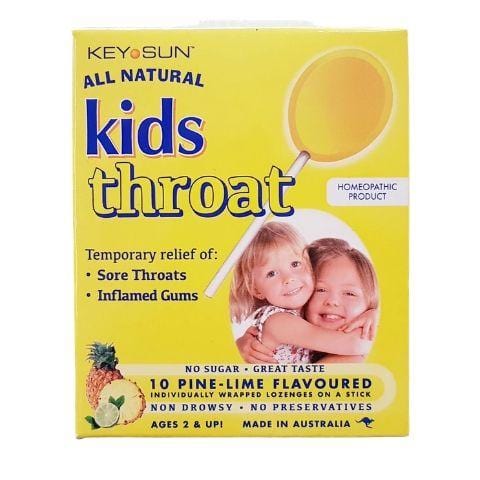 Key Sun All Natural Kids Sore Throat Lollipops - Naked Baby Eco Boutique
