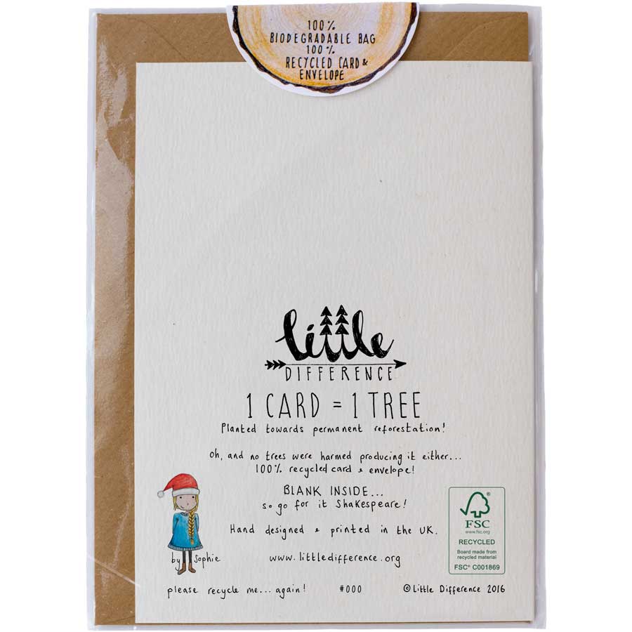 Little Difference Big Love Card - Naked Baby Eco Boutique