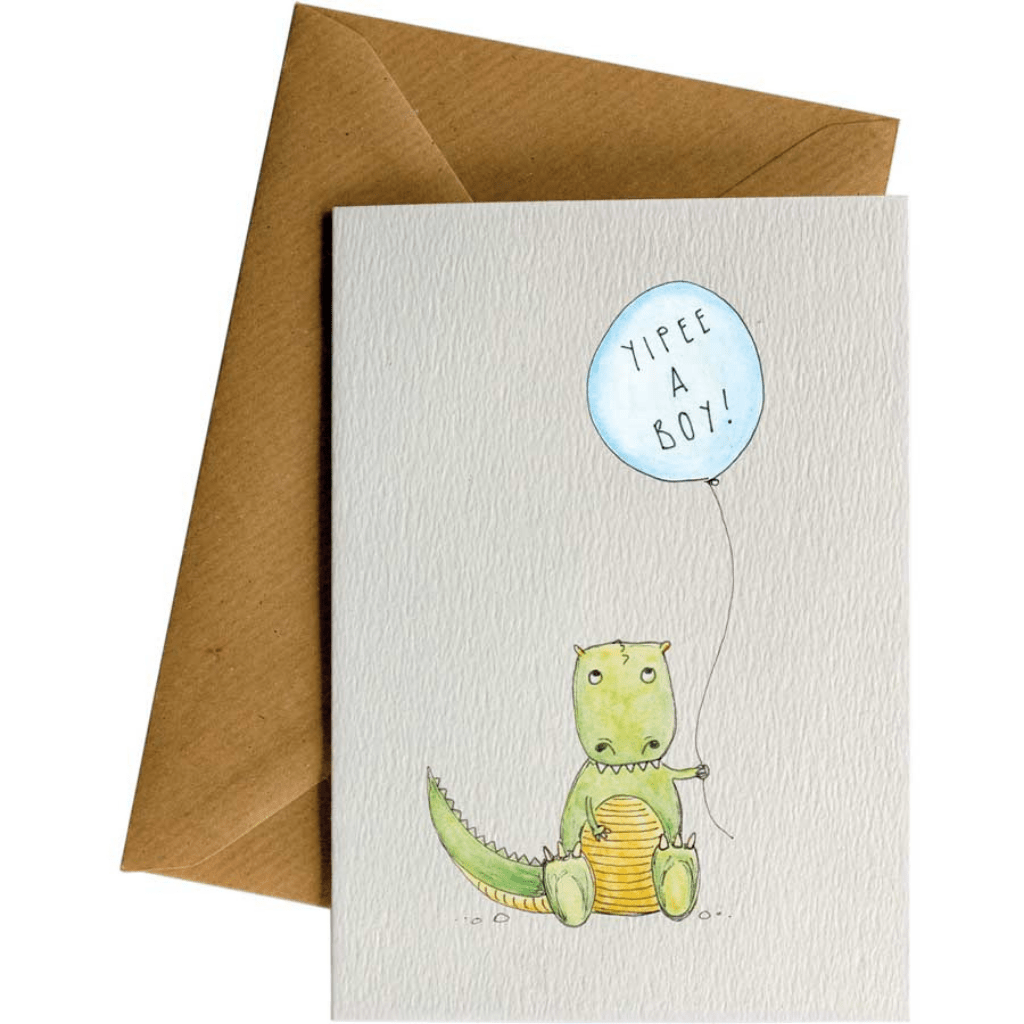 Little Difference Yipee a Boy Greeting Card - Naked Baby Eco Boutique
