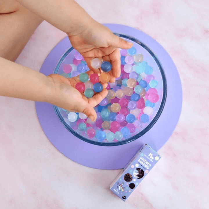 No-Nasties-Limited-Edition-Unicorn-Bubbles-Water-Beads-Little-Hands-Playing-With-Beads-Naked-Baby-Eco-Boutique