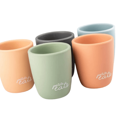 Petite Eats Silicone Mini Baby Cup 2-Pack (Multiple Variants) - Naked Baby Eco Boutique