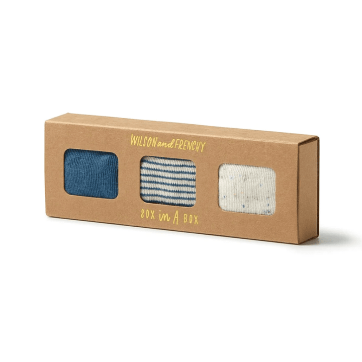Wilson-and-Frenchy-Organic-Cotton-Baby-Socks-3-Pack-Bluestone-Sterling-Oatmeal-in-Box-Naked-Baby-Eco-Boutique