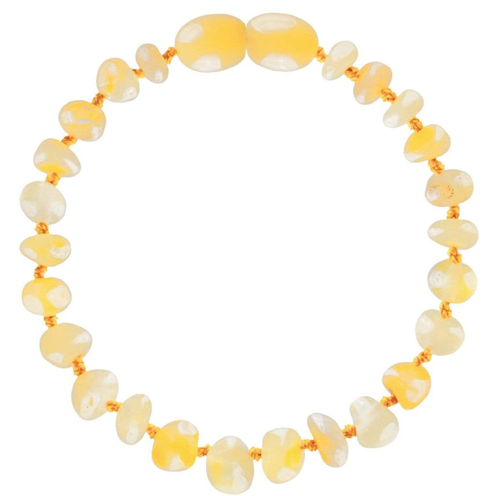 Butterscotch Bambeado Baby Baltic Amber Teething Bracelet - Naked Baby Eco Boutique