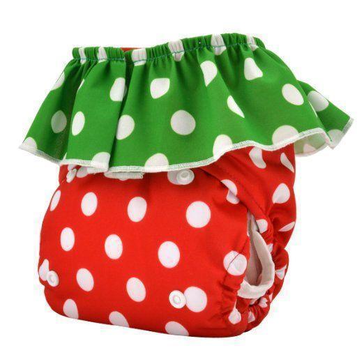 Express the Best Reusable Modern Cloth Nappy - Strawberry - Naked Baby Eco Boutique