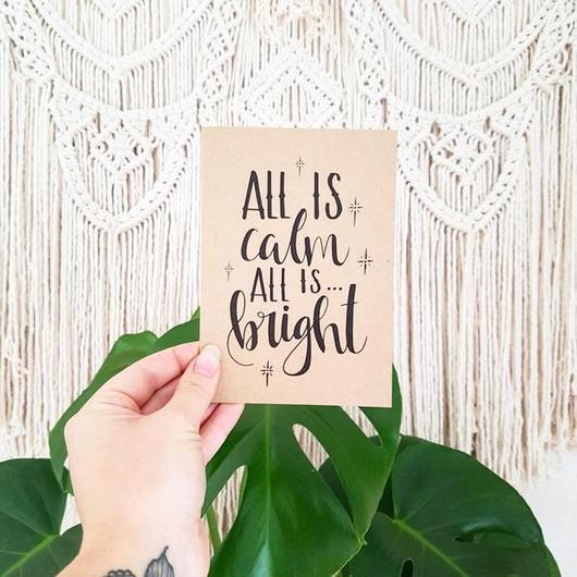 All is Calm KP Designs Holiday Cards - Naked Baby Eco Boutique