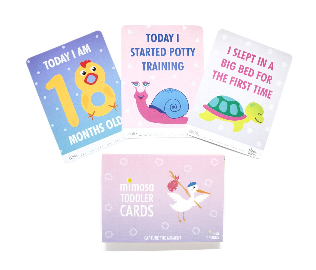Mimosa Designs Toddler Milestone Cards - Naked Baby Eco Boutique