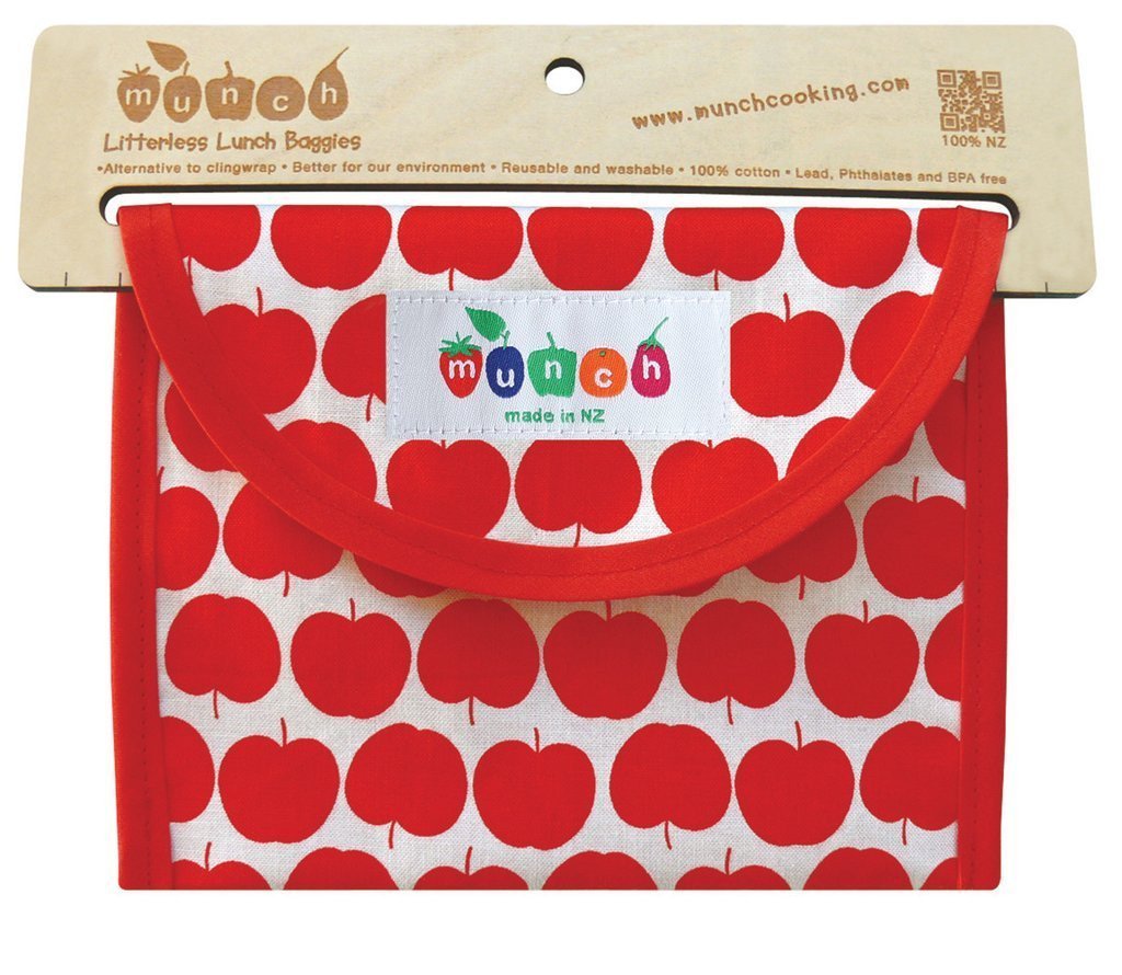 Apple Munch Reusable Lunch Bags - Naked Baby Eco Boutique