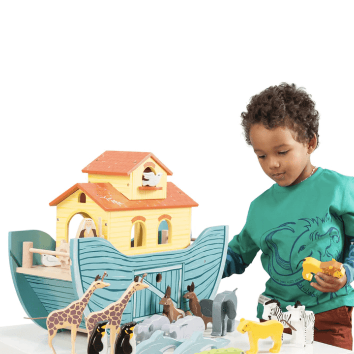 All-Animals-With-The-Ark-In-Le-Toy-Van-Great-Noahs-Ark-Naked-Baby-Eco-Boutique