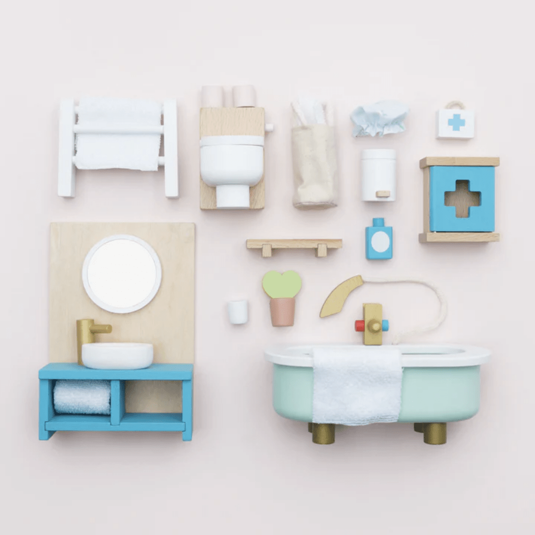 All-Pieces-In-Le-Toy-Van-Daisylane-Bathroom-Dollhouse-Furniture-Naked-Baby-Eco-Boutique