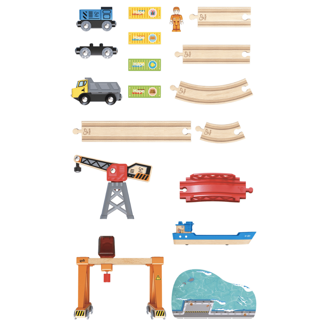 All-Pieces-Included-In-Hape-Life-And-Load-Harbour-Train-Set-Naked-Baby-Eco-Boutique