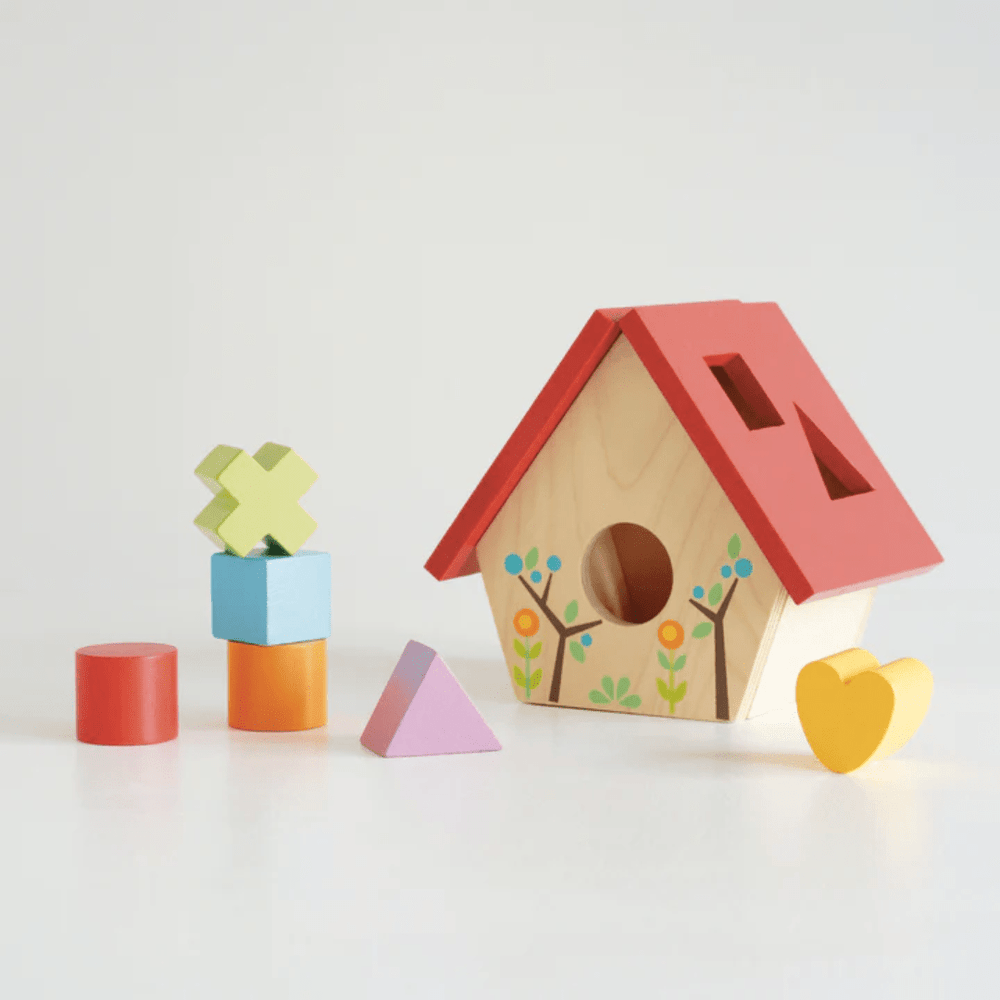 All-Shape-Pieces-In-Le-Toy-Van-Little-Bird-House-Shape-Sorter-Naked-Baby-Eco-Boutique