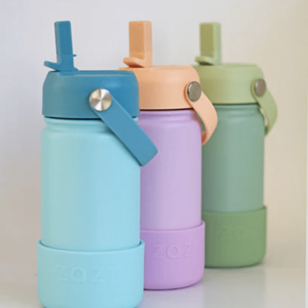 All-Three-Colours-Of-Zazi-Flexiflask-Drink-Bottle-400ml-Naked-Baby-Eco-Boutique