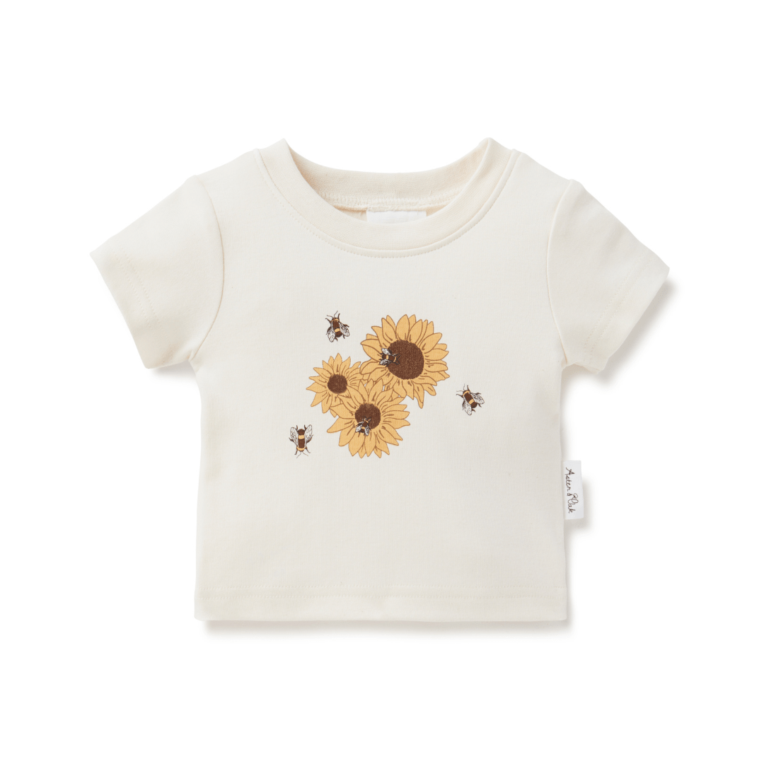 Aster-And-Oak-Organic-Cotton-Print-Top-Sunflower-Naked-Baby-Eco-Boutique