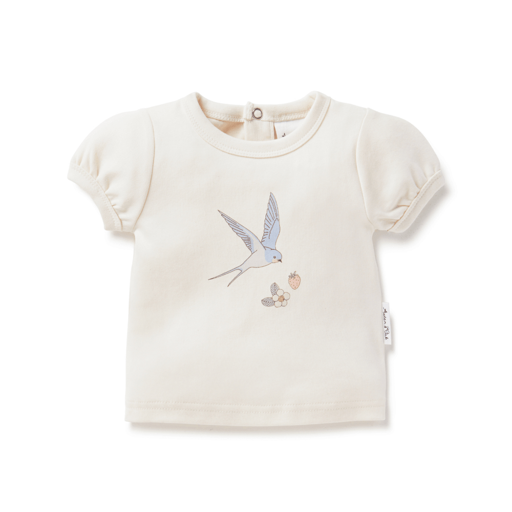 Aster & Oak Organic Cotton Print Top (Multiple Variants) - Naked Baby Eco Boutique
