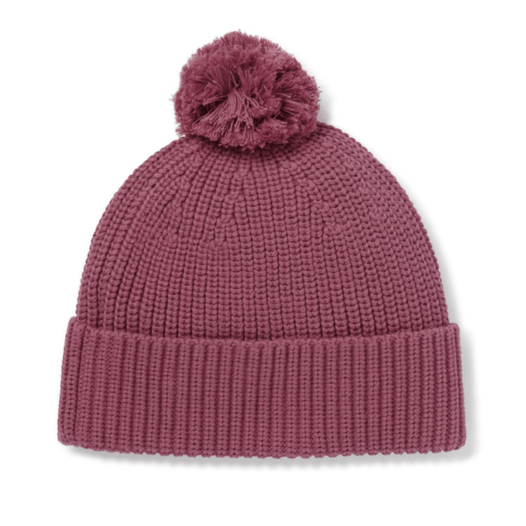 Aster-and-Oak-Organic-Cotton-PomPom-Beanie-Berry-Naked-Baby-Eco-Boutique