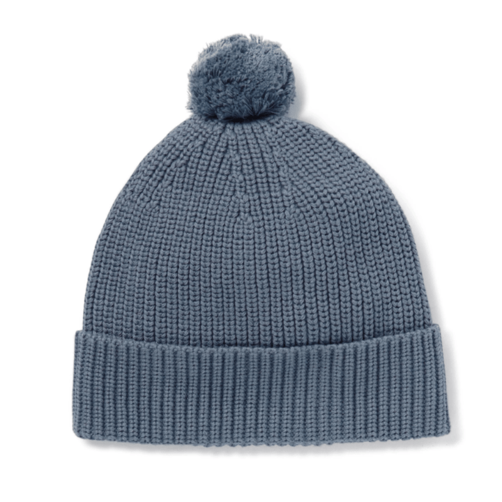 Aster-and-Oak-Organic-Cotton-PomPom-Beanie-Navy-Naked-Baby-Eco-Boutique