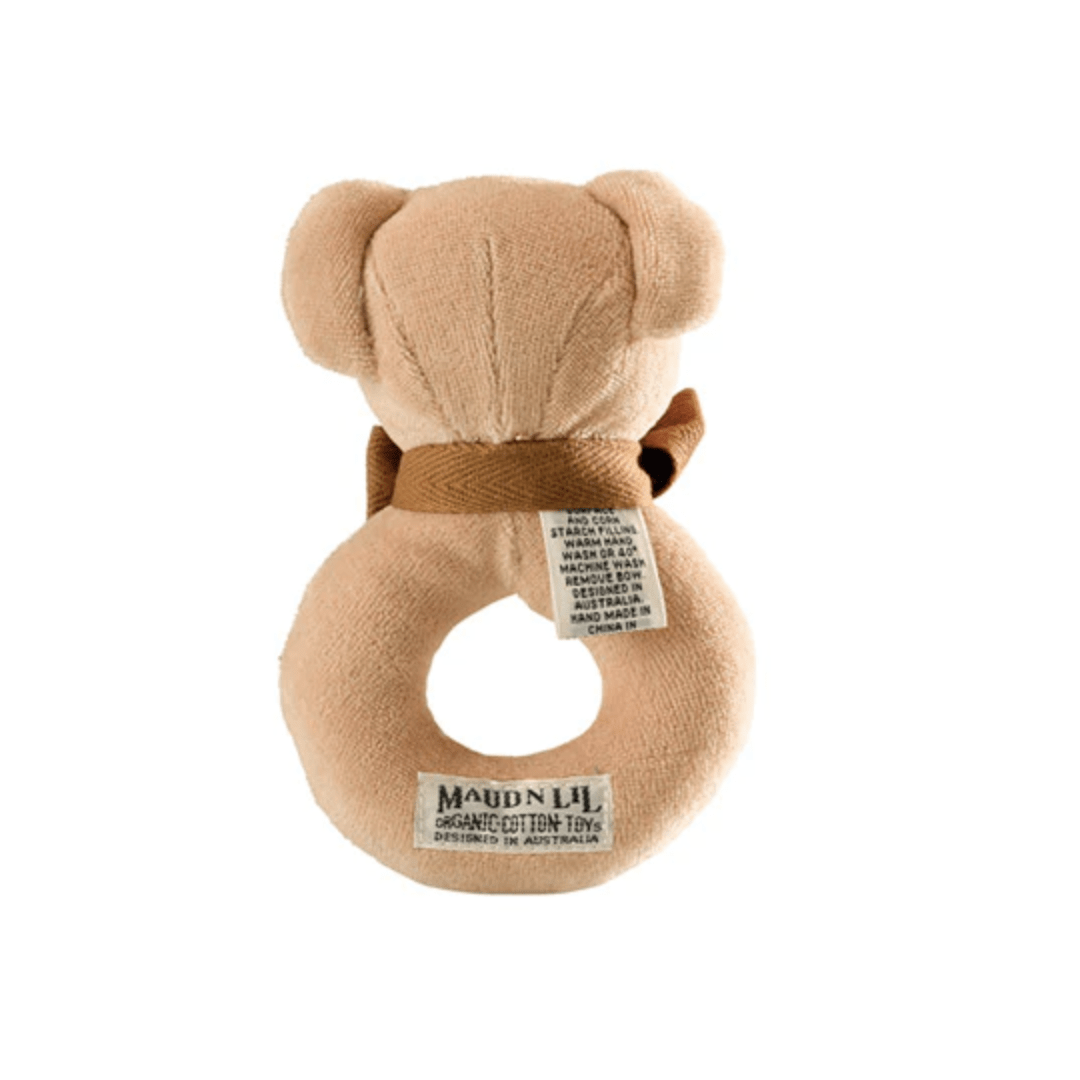 Maud n Lil Organic Ring Toy Rattle (Multiple Variants) - Naked Baby Eco Boutique