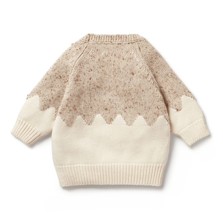 Wilson & Frenchy Fleck Knitted Jacquard Jumper with zigzag pattern detail.