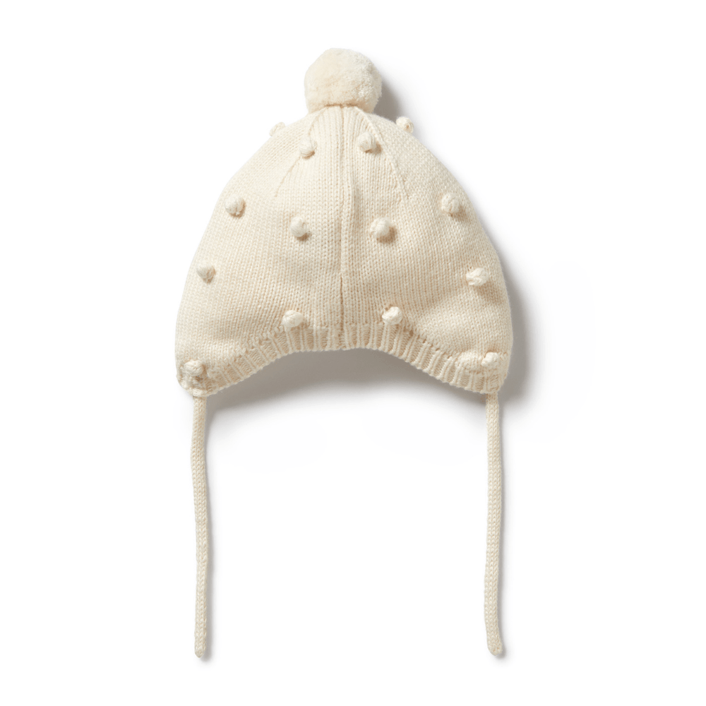 Back-Of-Wilson-And-Frenchy-Knitted-Bauble-Bonnet-Ecru-Naked-Baby-Eco-Boutique