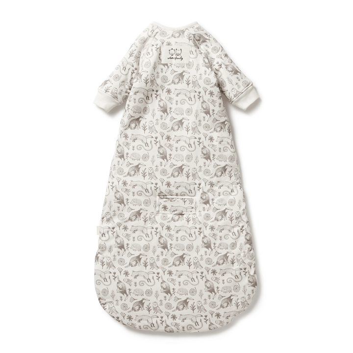 Back-Of-Wilson-And-Frenchy-Organic-Long-Sleeved-Winter-Sleeping-Bag-Tribal-Woods-Naked-Baby-Eco-Boutique