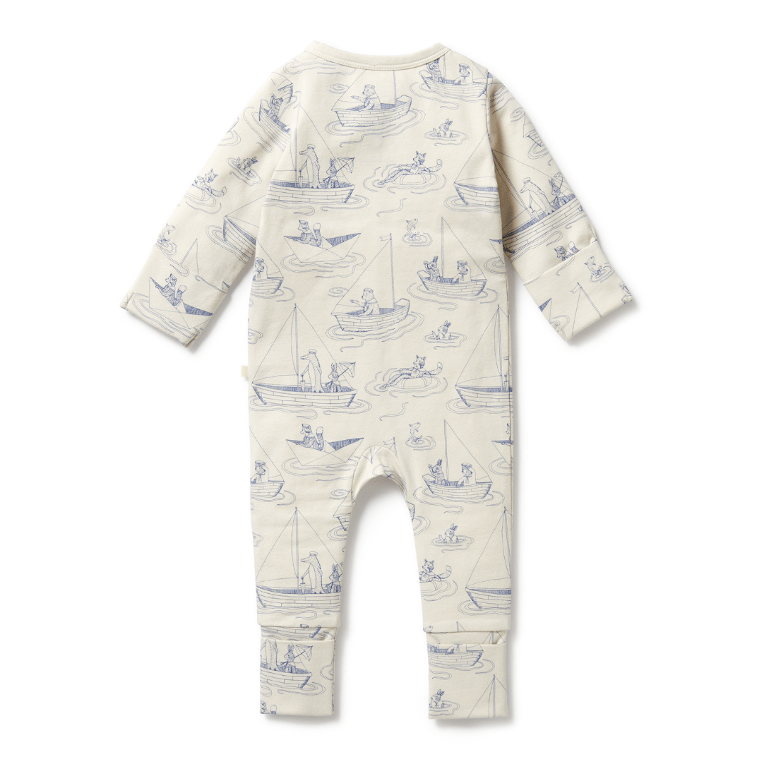 Back-Of-Wilson-And-Frenchy-Organic-Pyjamas-Sail-Away-Naked-Baby-Eco-Boutique