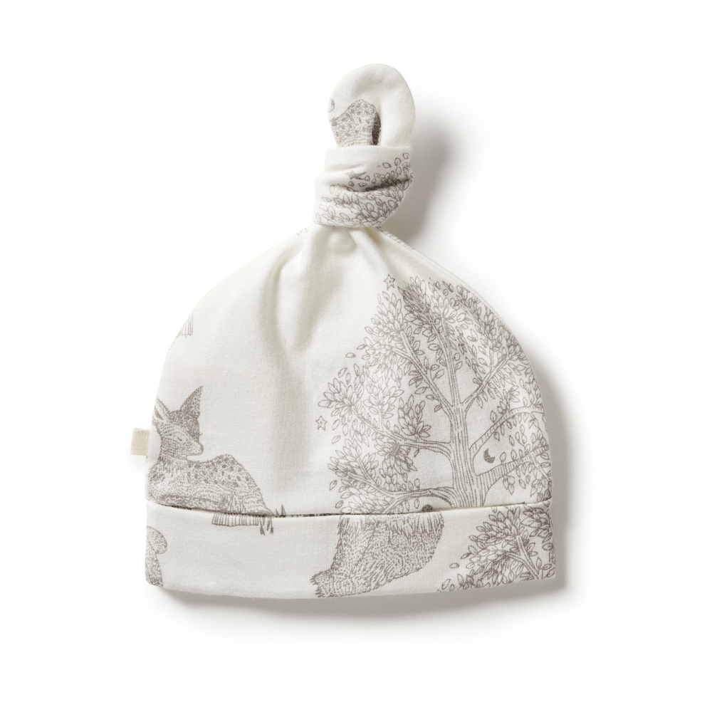 Back-Of-Wilson-And-Frenchy-Organic-Welcome-To-The-World-Baby-Knot-Hat-Naked-Baby-Eco-Boutique
