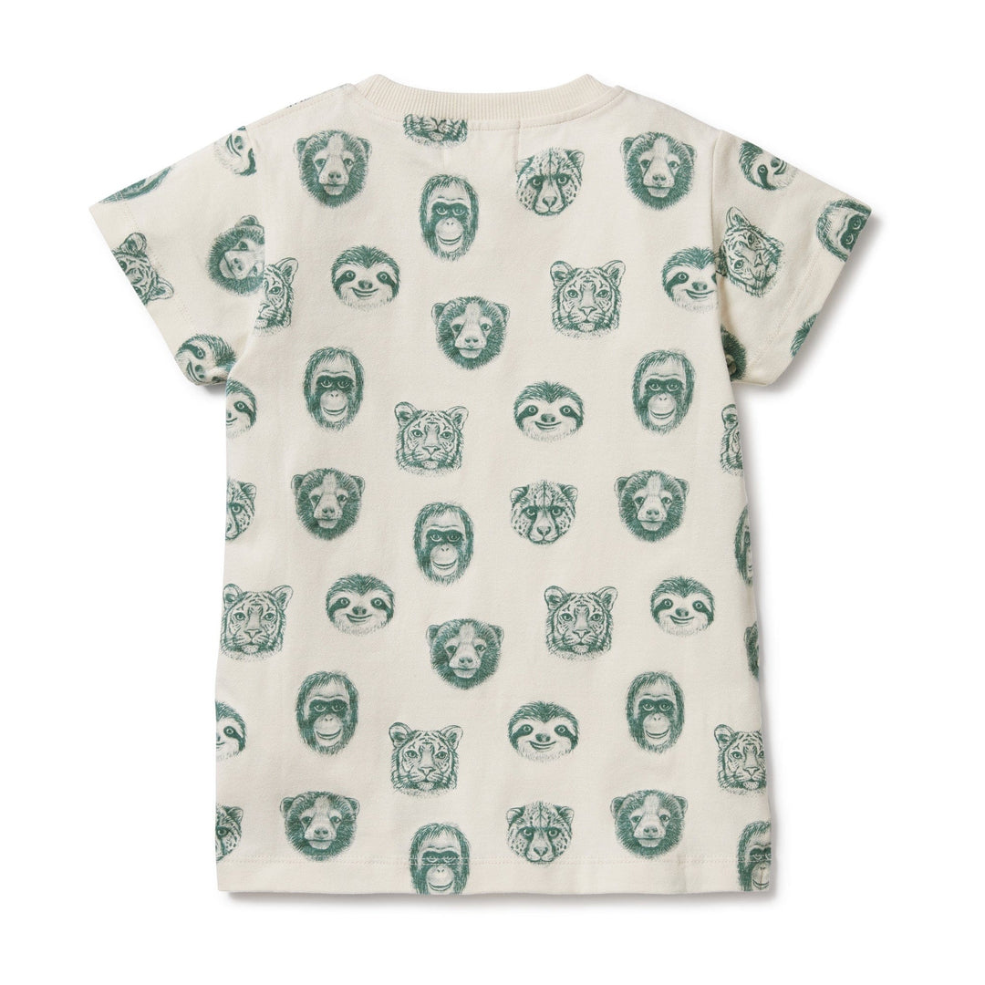 Wilson & Frenchy Organic Kids Tee - LUCKY LAST - HELLO JUNGLE - 4 YEARS ONLY, from Wilson & Frenchy featuring sustainable fashion.