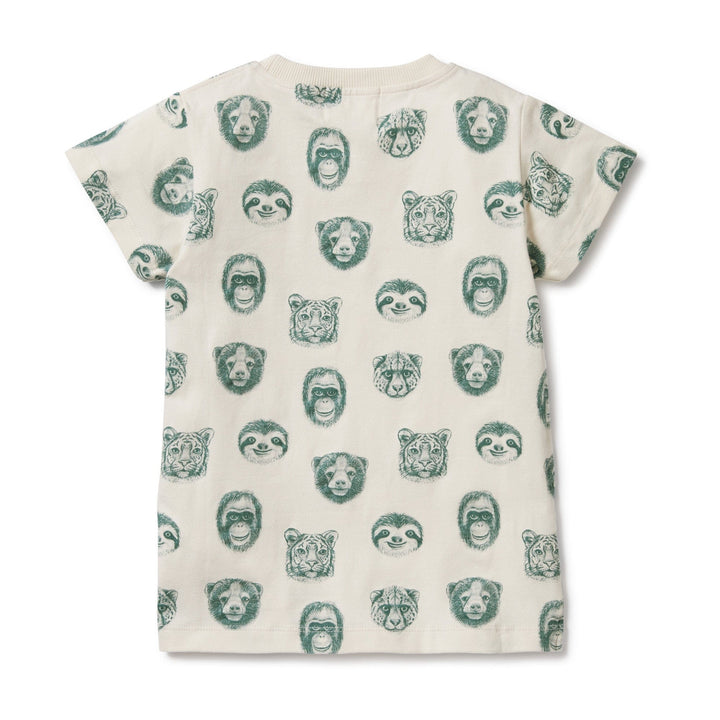 Wilson & Frenchy Organic Kids Tee - LUCKY LAST - HELLO JUNGLE - 4 YEARS ONLY, from Wilson & Frenchy featuring sustainable fashion.