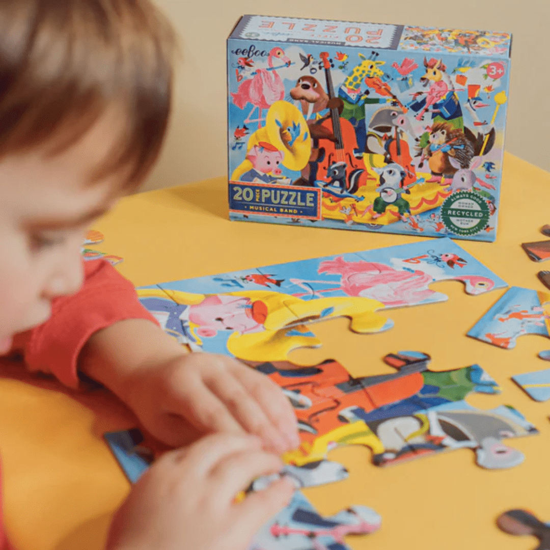 Child-Doing-Puzzle-Eeboo-20-Piece-Puzzle-Musical-Band-Naked-Baby-Eco-Boutique