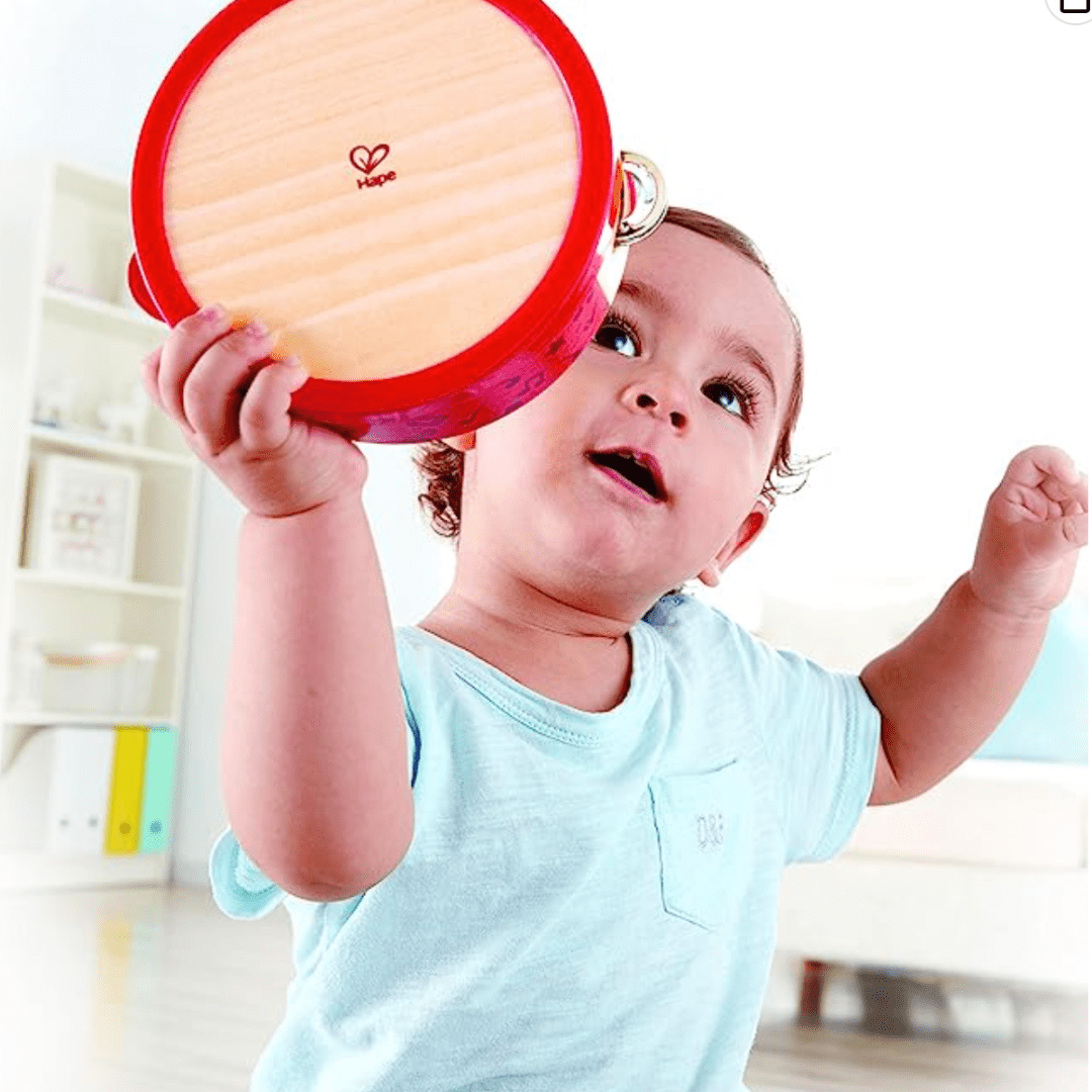 Hape Tap-Along Tambourine - Naked Baby Eco Boutique