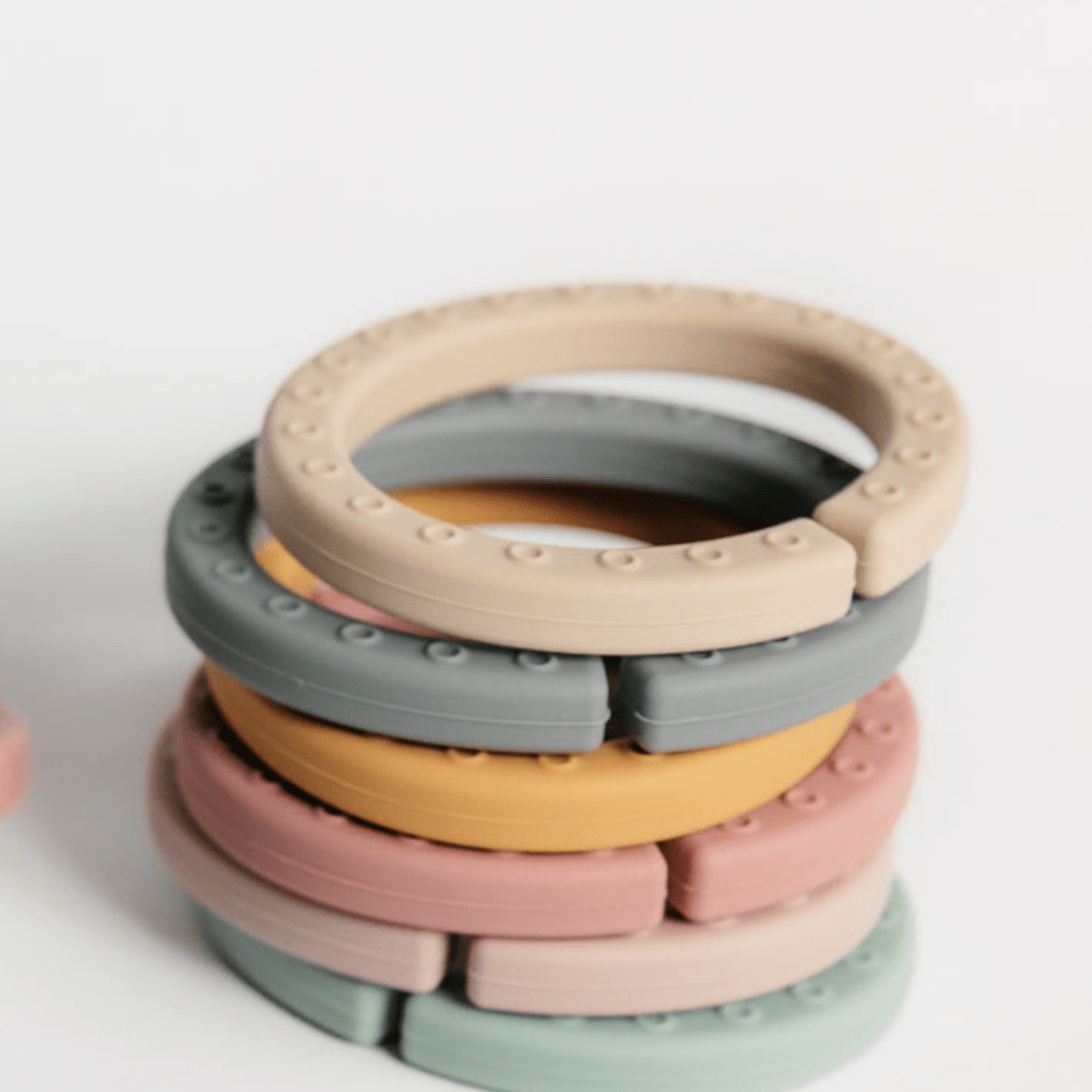 Classical-Child-Silicone-Teething-Links-Stacked-Naked-Baby-Eco-Boutique