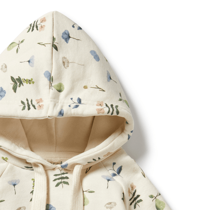 Close-Up-Of-Hood-On-Wilson-And-Frenchy-Organic-Terry-Hooded-Sweat-Top-Petit-Garden-Naked-Baby-Eco-Boutique