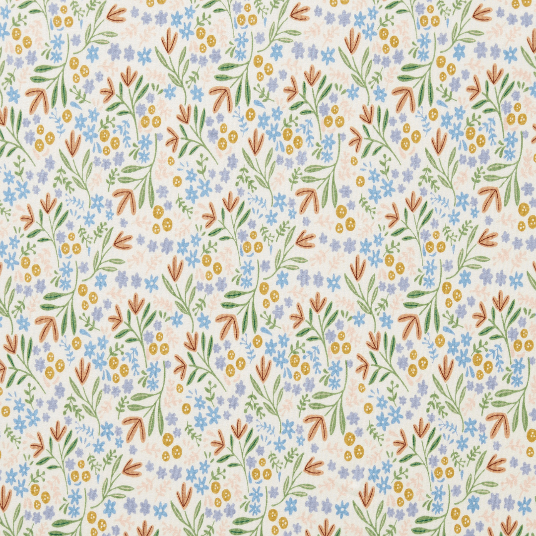 Close-Up-Of-Print-On-Wilson-And-Frenchy-Organic-Cotton-Cot-Sheet-Tinker-Floral-Naked-Baby-Eco-Boutique