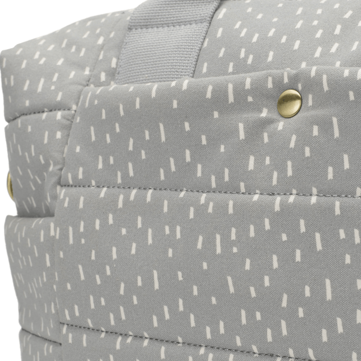 Close-Up-Of-Print-Storksak-Organic-Tote-Pale-Grey-Naked-Baby-Eco-Boutique