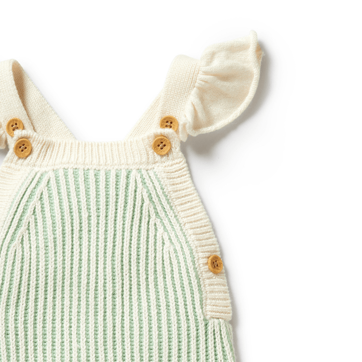 Close-Up-Of-Straps-On-Wilson-And-Frenchy-Knitted-Ruffle-Overalls-Mint-Green-Naked-Baby-Eco-Boutique