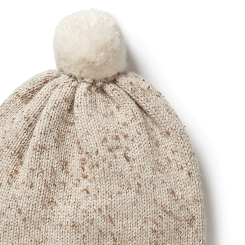 Close-Up-Of-Wilson-And-Frenchy-Fleck-Knitted-Hat-Naked-Baby-Eco-Boutique