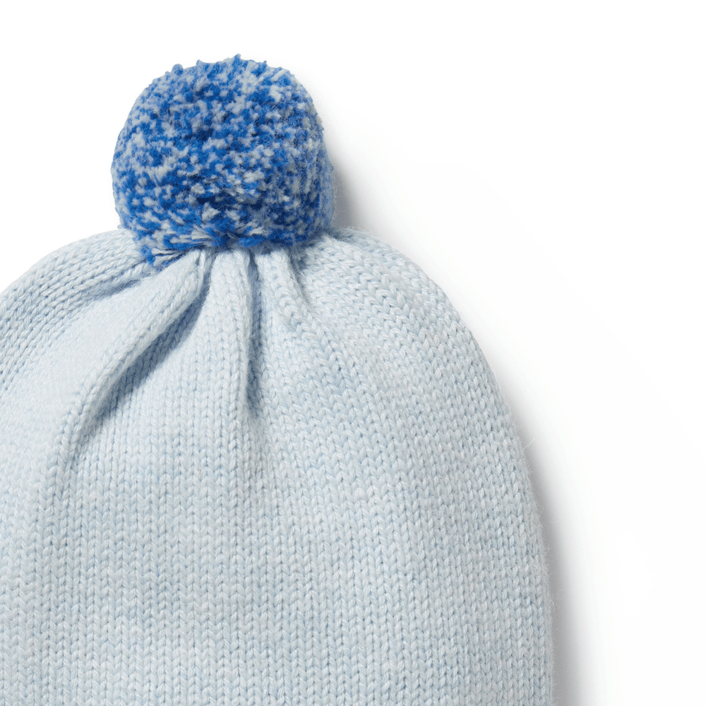 Close-Up-Of-Wilson-And-Frenchy-Knitted-Hat-Bluebell-Naked-Baby-Eco-Boutique