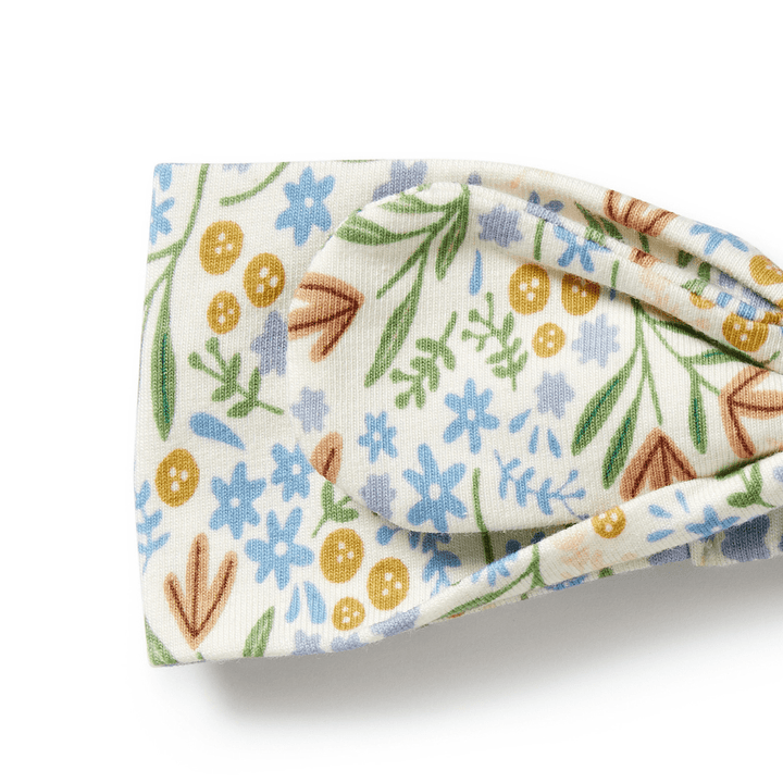 Close-Up-Of-Wilson-And-Frenchy-Organic-Headband-Tinker-Floral-Naked-Baby-Eco-Boutique