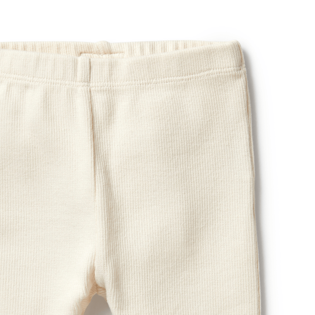 Close-Up-Of-Wilson-And-Frenchy-Organic-Rib-Baby-Leggings-Ecru-Naked-Baby-Eco-Boutique