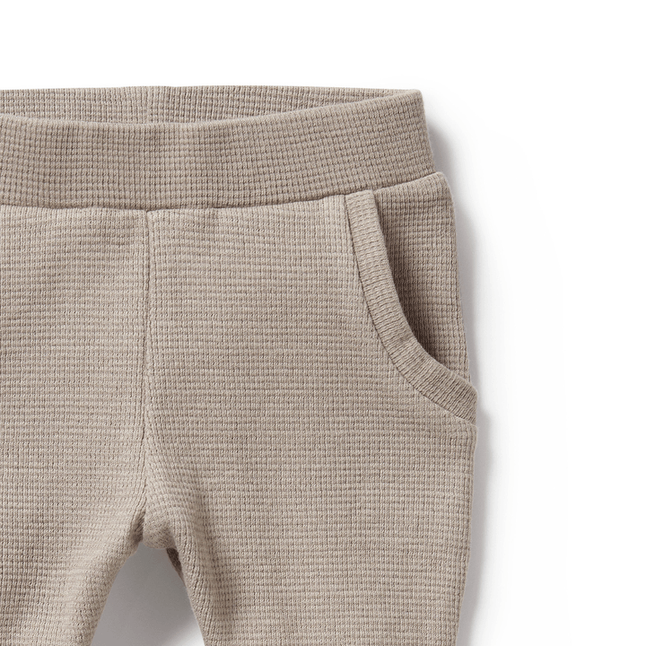 Close-Up-Of-Wilson-And-Frenchy-Organic-Waffle-Pants-Mushroom-Naked-Baby-Eco-Boutique
