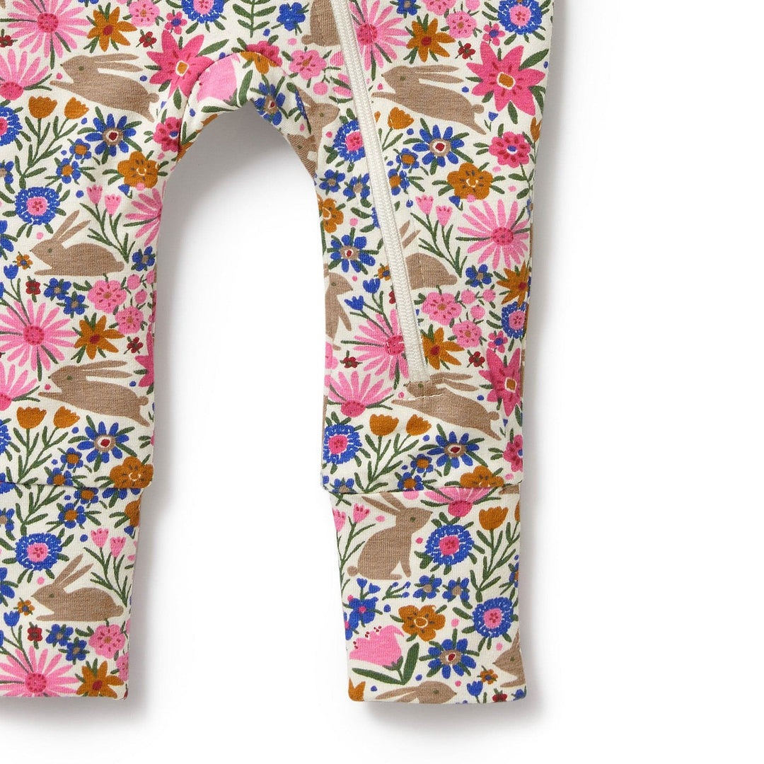 A close up of Wilson & Frenchy Organic Baby Easter Pyjamas.